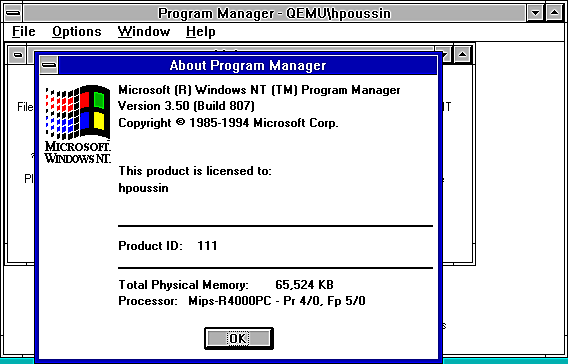 Windows NT 3.5