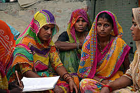 Programas nacionales de desarrollo de la comunidad en India.