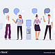 Water cooler talk office workers conversation vector 26439750