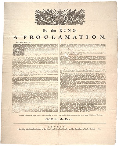Proclamation of 1763