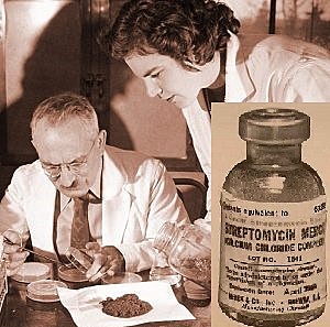 Estreptomicina:  Selman Waksman y Albert Schatz