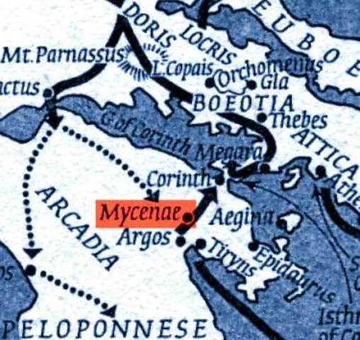 The Dorians defeat the Mycenaean’s