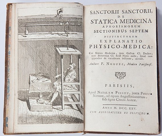 Libro "De Statica Medicina".