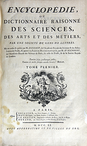 L' ENCYCLOPÉDIE   1751-1772