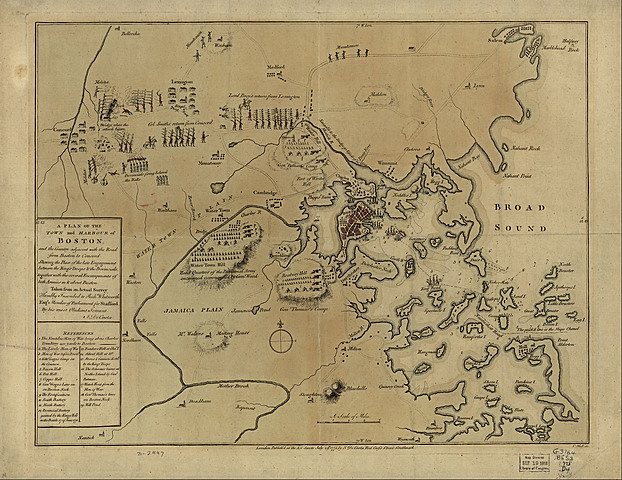 slagene ved lexington og concord