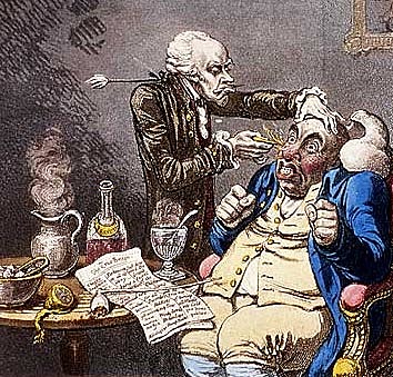 Se separan los cirujanos ingleses de los barberos.