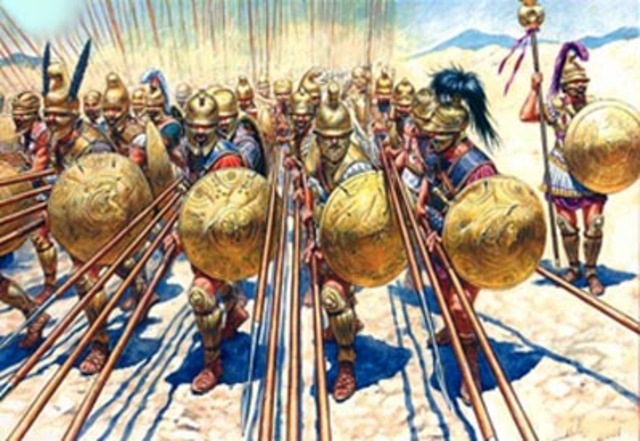 BC second persian invasion - Greeks defeated at Thermopylae but they are triumphant at Salamis and Plataea