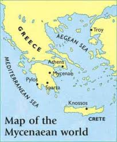 Mycenaean's in control of the aegaen world
