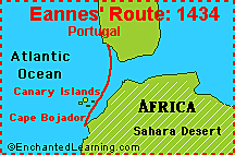 Gil Eanes sails to Cape Bojador.