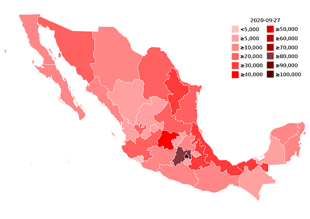 First contagion in Mexico.