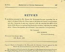 Chuck Lee: Chinese Immigration Act