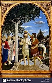 Piero della Francesca Battesimo di Cristo