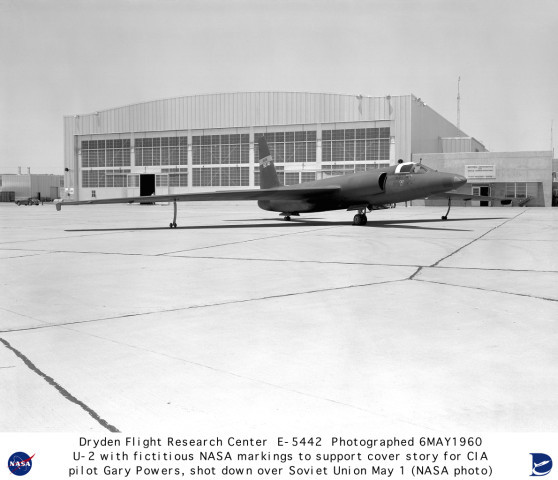 U-2 spy plane with Francis Gary Powers at the controls is shot down over Sverdlovsk, Russia