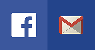 Facebook y Gmail de Google