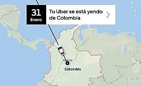 Uber sale de servicio