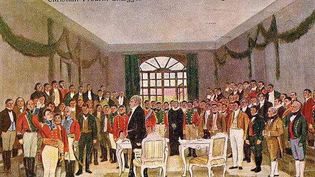 Den norske grunnloven ble skrevet