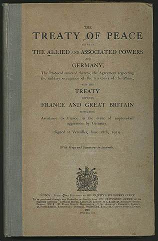 Treaty of Versailles to Senate