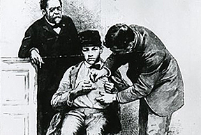 Pasteur - Primera vacunación antirrábica en humanos.