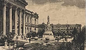 Inauguración del edificio del Congreso en Santiago