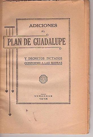 Adiciones al Plan de Guadalupe