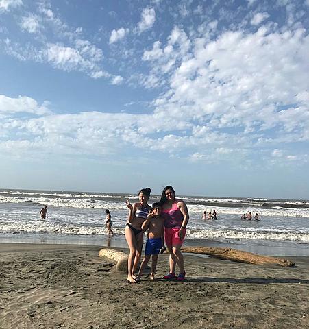 Fue de viaje a el mar con mi familia
