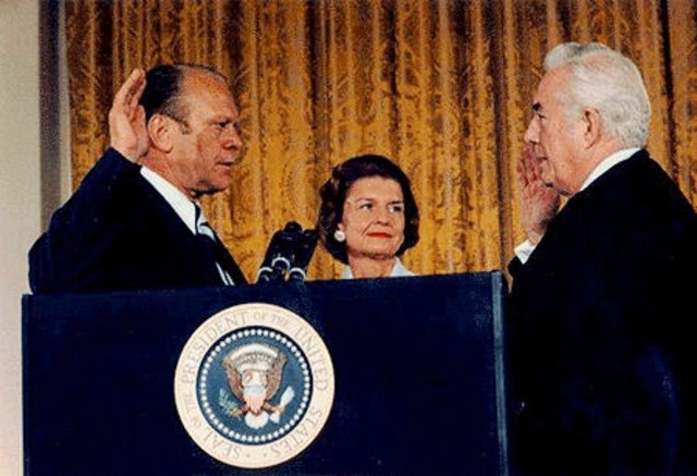 Gerald Ford becomes the 38th president