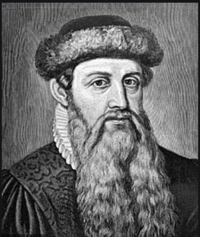 Jonhann Gutenberg invented the block printing technique