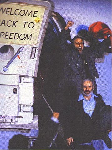 American hostages are released from Iran