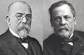 Robert Koch y Louis Pasteur