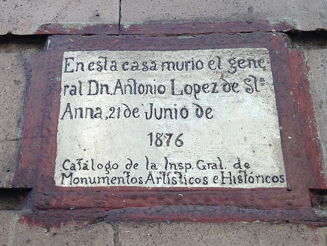 1876 muerte Santa Anna