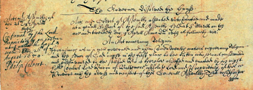 Maryland toleration act