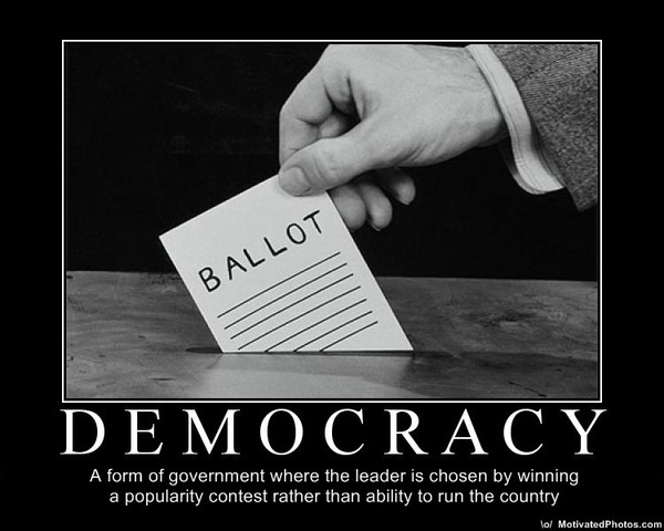 Democracy develops