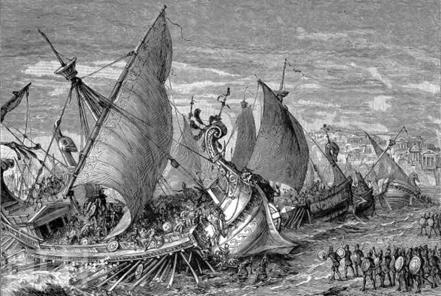 Sparta defeats Athens and the Peloponnesian War ends