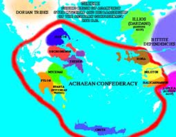 Ionian and Achaean Greeks arrive ( first known Greek‐speaking tribes )