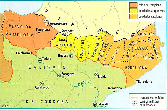 Carlomagno establece la Marca Hispánica