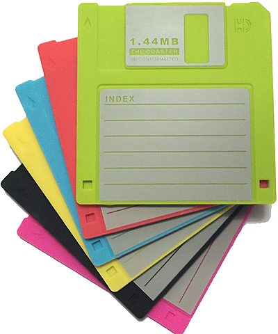 Os soportes de grabación magnéticos: floppy disks