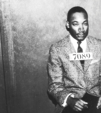 Martin Luther King es arrestado