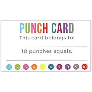 Coupon Plan- Punch Card