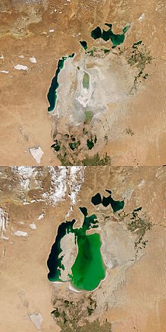 Un mar que retrocede