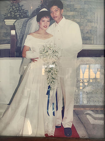 My mom and dad got married