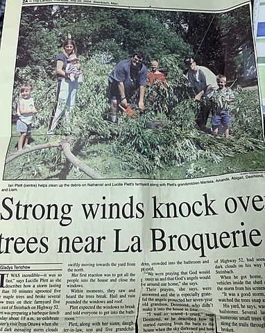 Big storm knocked over my grandparents trees