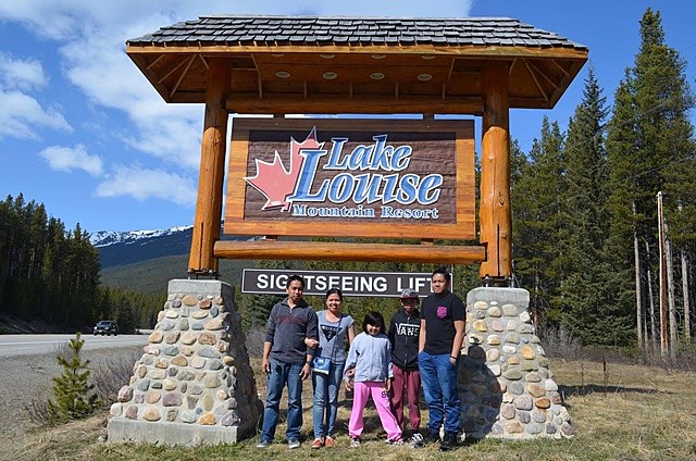 Me and my family went to Banff