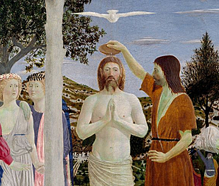 Battesimo di Cristo, Della Francesca