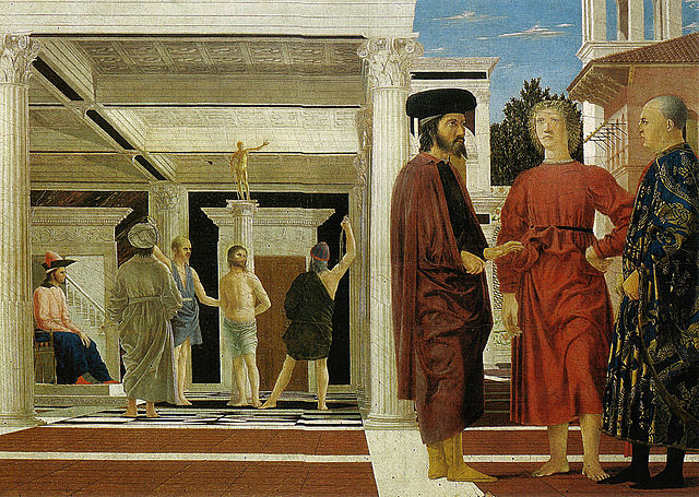 Flagellazione, Della Francesca (iniziata nel 1455)