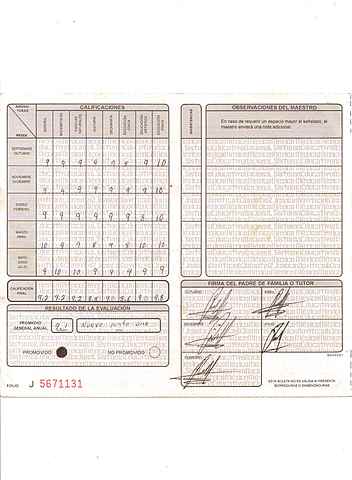 4º año de Primaria.