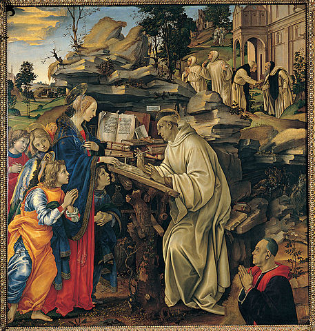 Visione di San Bernardo, Filippino Lippi (iniziata nel 1482)