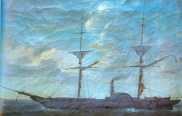 El primer buque militar a vapor del Perú y de Sudamérica, "El Rimac"