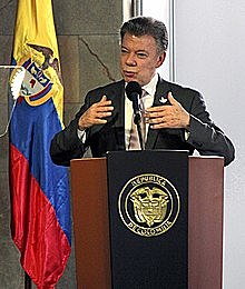 I was graduating from high school. when the new president of Colombia Juan Manuel Santos was positioned.