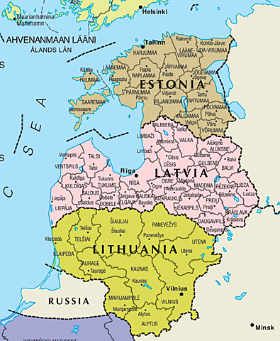 Estonia, Letonia y Lituania