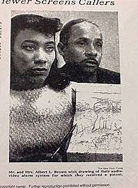 Marie and Albert Brown receive a patent